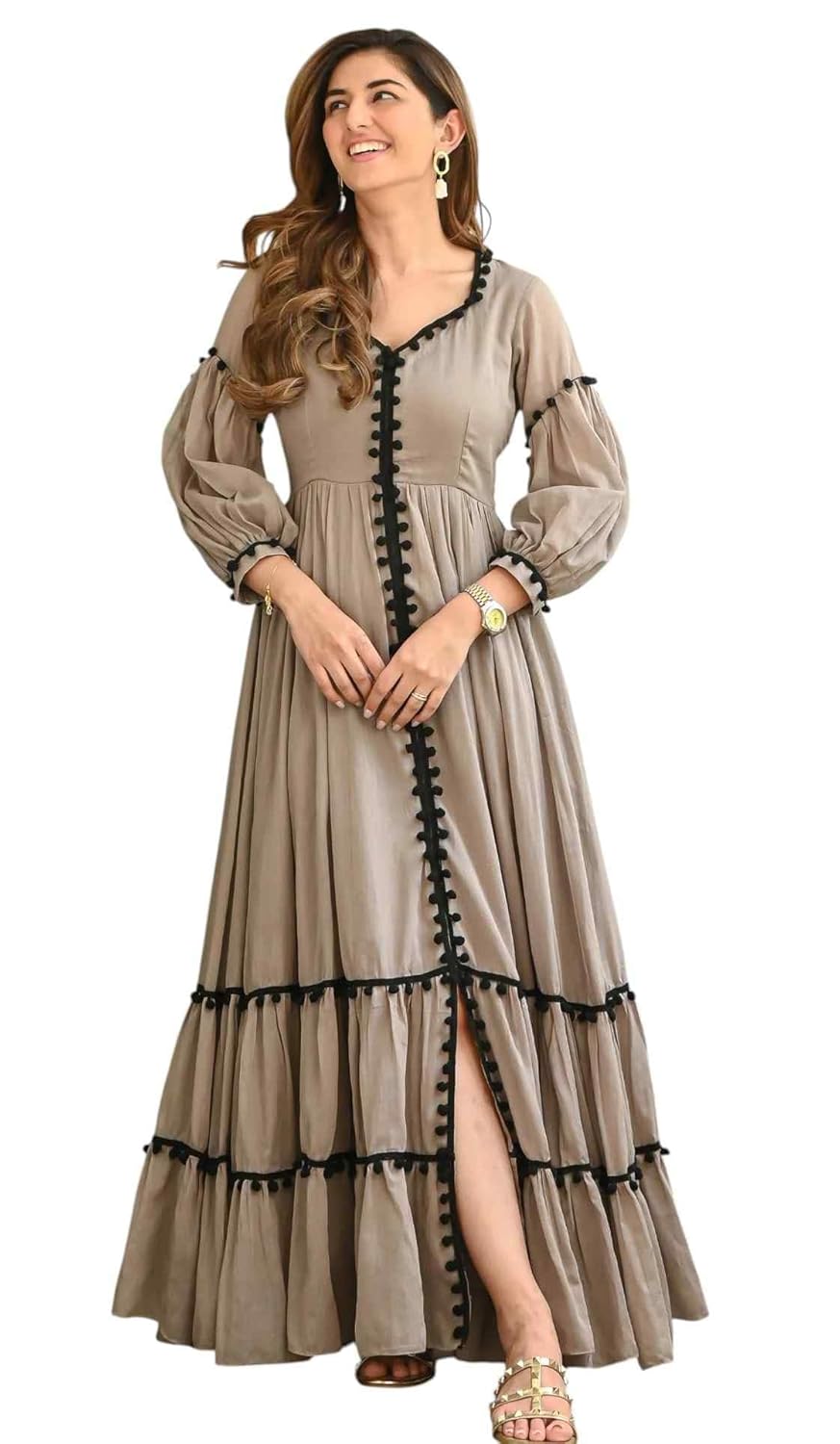Women’s Casual Midi Maxi Long Western Dresses One Piece Dress for Women