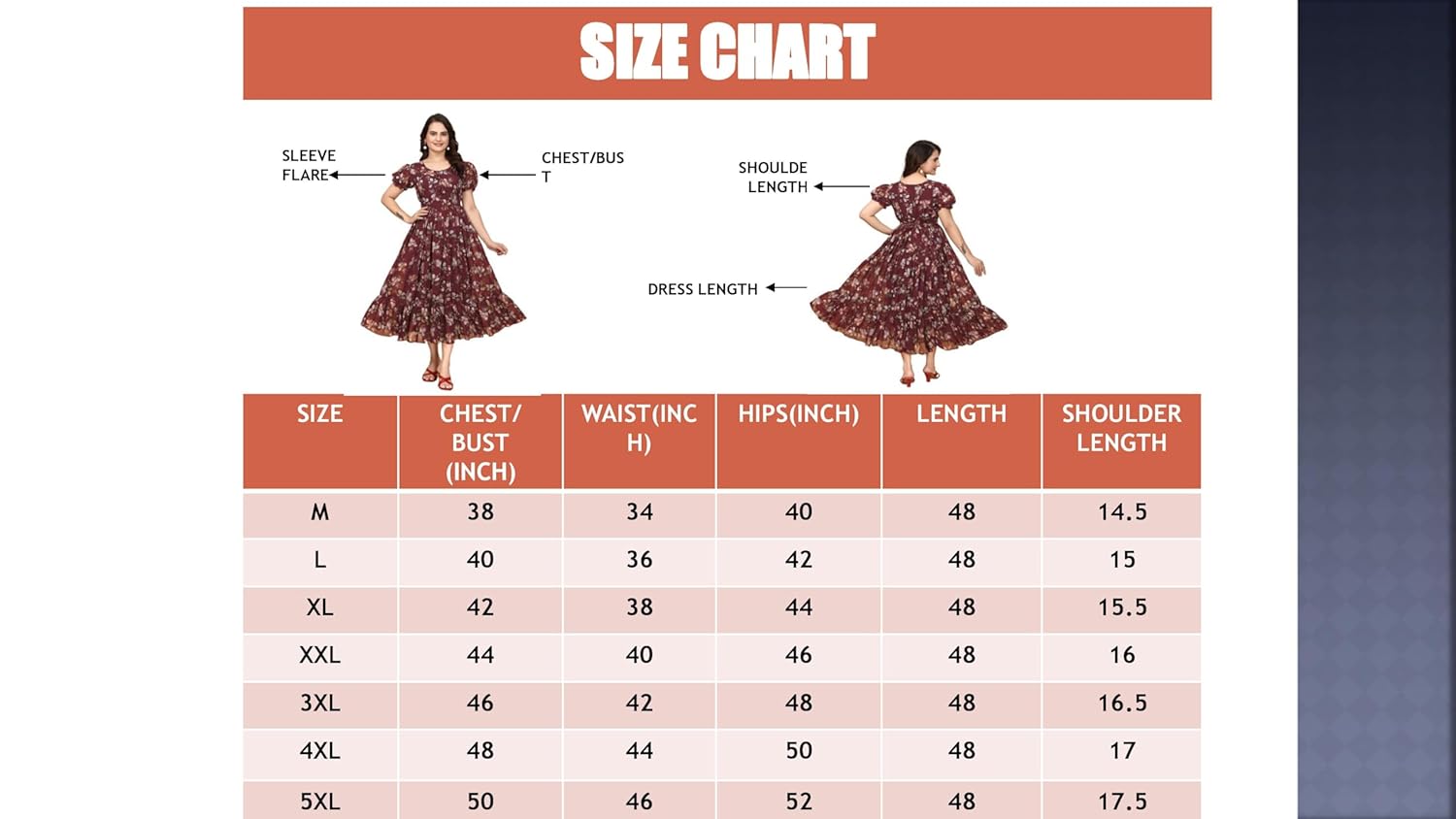 Women's Georgette Dresses Floral Printed One Piece Stylish Long Maxi Western Frock Midi Dress for Women (Puffed Sleeves)